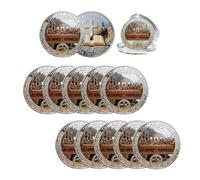The Last Supper Christian Commemorative Coin, Double-Sided 2D Flat Design, Jesus Christ & Holy Communion, Inspirational Religious Souvenir for Men Women, Church, Prayer, Baptism (10Pcs)
