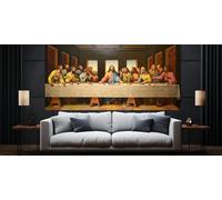 The Last Supper Diamond Art, 5D Diamond Painting Kits for Adults&Beginners 50x100 cm/20x40 Inch, Large Dimond Picture Art, DIY Diamond Dots, Crystal Art Cross Embroidery, Home Wall Decor Gifts,B698