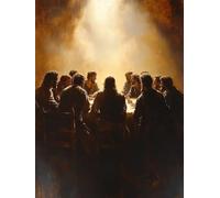 The Last Supper Diamond Art Abstract Diamond Painting Kits for Adults 5D DIY Full Square Drill Cross Stitch Kits for Adults Arts and Crafts for Bedroom Decor, Room Decor, Gifts 14x20 Inch -yym250744