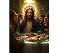 The Last Supper Diamond Art Dream Diamond Painting Kits for Adults 5D DIY Full Square Drill Cross Stitch Kits for Adults Arts and Crafts for Bedroom Decor, Room Decor, Gifts 36x48inch -yym250701