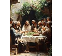 The Last Supper Diamond Art Dream Diamond Painting Kits for Adults 5D DIY Full Square Drill Cross Stitch Kits for Adults Arts and Crafts for Bedroom Decor, Room Decor, Gifts 20x28 Inch -yym25076B