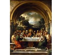 The Last Supper Diamond Art Kits Adults, 5D Diamond Painting Kits for Adults Man, DIY Crystal Art Painting Pictures, Full Drill Embroidery Cross Stitch for Home Wall Decor Gifts 40x54in 9-8380