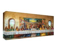 The Last Supper Diamond Art Painting, Landscape Large Diamond Painting Kits for Adults, 5D Full Drill Cross Stitch Arts Crafts Pictures Embroidery Kit, Gifts for Girls Home Wall Decor 24x12inch t-8202