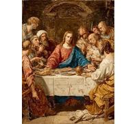 The Last Supper Diamond Painting Abstract Diamond Art 5D DIY Round Full Drill Crystal Embroidery Cross Stitch Kits for Adults Dimond Painting Crafts for Room Decor, Wall Art 20x28 Inch -ly25082TQ