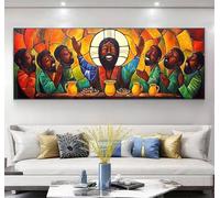 The Last Supper Diamond Painting Kits for Adults, 5D Man Large Diamond Art Kits Adults, DIY Round Full Drill Gem Art Mosaic Kits for Beginner, Crystal Crafts for Home Wall Decor 80x240cm, Model397