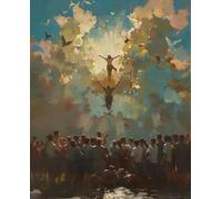 The Last Supper Diamond Painting The Last Supper Diamond Art Kits Adults, 5D Crystal Art Kits for Adults Beginners DIY Round Full Drill Cross Embroidery Kits, Home Wall Decor 90x120cm/36x48 In z-712