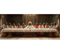 The Last Supper Diamond Pinting Man Diamond Art Kits Adults, Crystal Gem Art Round Full Drill Crystal Rhinestone Embroidery Cross Stitch Hobbies for Adults Women, Home Decor 12x24inch -hjw2604M5