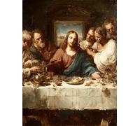 The Last Supper DIY Diamond Art, Man 5D Diamond Painting Kits for Adults, 5D Full Drill Crystal Art Kits for Adults, DIY Cross Stitch Embroidery Crafts Pictures, Home Wall Decor Gifts, 90x120cm X-3931