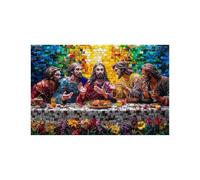 The Last Supper Jigsaw Puzzles for Adults 3000, Wooden 3000 Piece Jigsaw Puzzles for Adults Abstract, Puzzle Games for The Whole Family Together, Puzzle for Wall Art Home Decor 48x32 In LZPT-03787