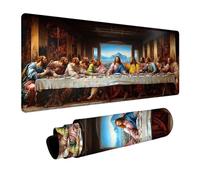 The Last Supper Mouse Mat, Gaming Mouse Pad Man Waterproof Desk Mat Large 16” x 32” with Non-slip Rubber Base, Mousepad for Gaming Laptop Keyboard Autumn Decor Office Desk Accessories Gifts DBYH-3031
