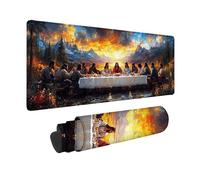 The Last Supper Mouse Pad Large 28 x 12in, Dream Gaming Mouse Pad Waterproof Desk Mat with 3MM Stitched Edges, Non-Slip Rubber Base Mousepad Computer Accessories for Gaming, Laptop, Office -hjw2601BY