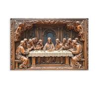 The Last Supper of Jesus Christ 2D Effect Poster, Room Decoration Hanging Painting, Suitable for All Occasions, Art Deco Style, Rectangular Unframe-style 16x24inch(40x60cm)