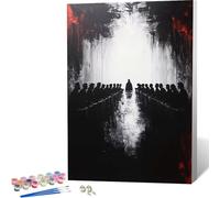 The Last Supper Paint by Numbers Dream Painting by Numbers for Adults Beginner DIY Digital Painting Hobbies for Adults Women with 3 Brush and Acrylic Paints Kit for Home Decor 20 x 30 cm -zjn260436