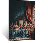 The Last Supper Paint by Numbers for Adults Landscape Painting by Numbers Canvas for Children Wall Art Supplies 32 x 40Inch, DIY Waterproof Canvas Painting Adult Crafts for Room Decor Gifts LSJ-9061