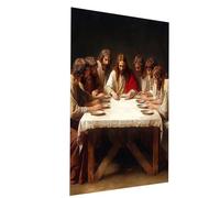 The Last Supper Paint by Numbers for Adults, Landscape Painting by Numbers for Adults, DIY Canvas Wall Art Oil Painting Kit for Kids with Acrylic Paint Brush Set, Room Decor Gifts 16” x 22” Model07699