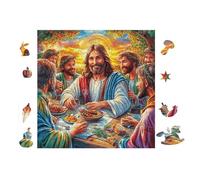 The Last Supper Painting 100 Piece Complete Jigsaw Puzzle Set Teens Beginners Educational Challenge Puzzle Fans Group Play Anniversary Creativity & Gift Giving 28x28cm