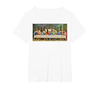 The Last Supper T-Shirt, Women's Plus, White, 5X
