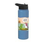 The Last Unicorn Dinosaur Noah's Ark Christian Funny Bible Stainless Steel Insulated Water Bottle