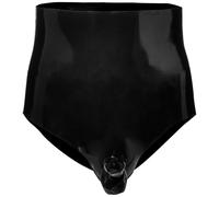 The Latex Collection Men's 291007111 Latex Pants S/M, Black (Nero 001)