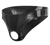 The Latex Collection Men's 29103301151 Latex Briefs with Opening S/L, Black (Nero 001), Small (Size