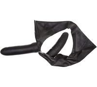 The Latex Collection Women's 29502351101 Latex Briefs with 2 Dildos S/L, Black (Nero 001), One Size