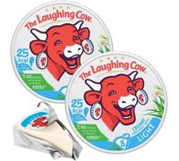 The Laughing Cow Light Cheese Spread Triangles - Creamy & Spreadable, Calcium and Vitamin D Source (16 triangles)