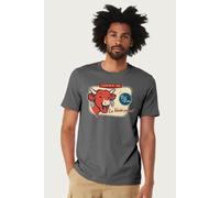 The Laughing Cow Men's La Vache Qui Rit Retro Distressed T-Shirt in Charcoal | Size: Medium The Laughing Cow Charcoal M