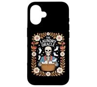 The Laundry Oracle Missing Socks Skeleton Humor Case for iPhone 16