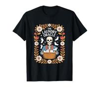 The Laundry Oracle Missing Socks Skeleton Humor T-Shirt