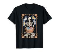 The Laundry Oracle Skeleton Tarot Sock Humor T-Shirt