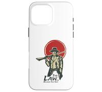 The Law Behind The Suit Western Hero Poster Case for iPhone 16 Pro Max