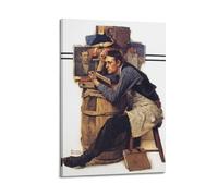 The Law Student by Norman Rockwell Canvas Art PosterWall Art Canvas Poster Music Albums And Movies Decorative Painting for Living Bed Room 24x36inch(60x90cm) Frame-style