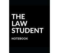 The Law Student Notebook: Minimal Black Notebook | Lined | 8.5 x 11