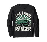 The Lawn Ranger Funny Riding Mower Retro Mowing Gifts Dad Long Sleeve T-Shirt