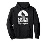 The Lawn Ranger Rides Again Grass Mowing Lawn Mower Gift Pullover Hoodie