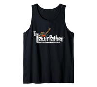 The Lawnfather Tshirt Mowing The Lawn Gardener Mowing Lawns Tank Top