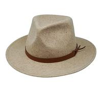The Lawrence - Water Resistant - Flat Brimmed Fedora Trilby Style Felt Hat