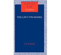Law's Two Bodies Some Evidential Problems in English Legal History 9780199245185