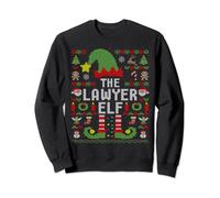 The Lawyer Elf Ugly Christmas Matching Family Group Sweatshirt