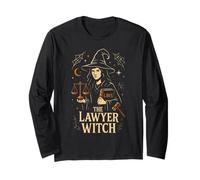 The Lawyer Witch Fantasy Legal Magic Design Long Sleeve T-Shirt
