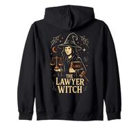 The Lawyer Witch Fantasy Legal Magic Design Zip Hoodie