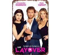 The Layover Vintage Metal Tin Sign Movie Poster Wall Art Decor 8x12 Inch for Home Cafes Office Store Pubs Club Sign Gift