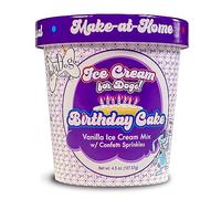 The Lazy Dog Cookie Co. Make-at-Home Ice Cream Mix Birthday Cake, Vanilla with Confetti Sprinkles Dog Treats, 4.5 oz