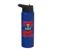 The Lazy Nutcracker Funny Christmas Family Group Pajama Stainless Steel Insulated Water Bottle