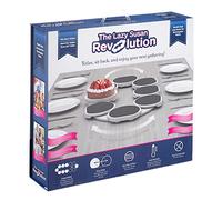 The Lazy Susan Revolution - The First Patented Lazy Susan Turntable for Rectangular Long & Oblong Tables - Expandable Lazy Susan for Kitchen & Dining Tables - Great Gift! Fun at Parties & Gatherings.