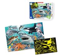 The Learning Journey 115220 Doubles Glow in The Dark Sea Life Puzzle