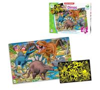 The Learning Journey 787533 Doubles Glow in The Dark Dino Puzzle