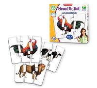 The Learning Journey Match It - Head To Tail Puzzle Game For Kids Age 3+, Helps Interactive Child Development, Problem-Solving and Social Skills - 20 Self-Correcting Puzzle Sets