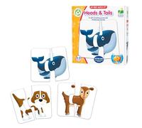The Learning Journey My First Match It - Head and Tails Puzzle For Kids - Helps Interactive Child Development, Problem-Solving and Confidence Skills - 15 Self-Correcting Puzzle Sets - For 2+ Years