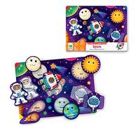 The Learning Journey: Space Puzzle Lift & Learn - Astronaut Moon Sun Puzzles for Toddlers - Preschool Games & Activities for Preschool Games & Activities for Children Ages 2-5 Years